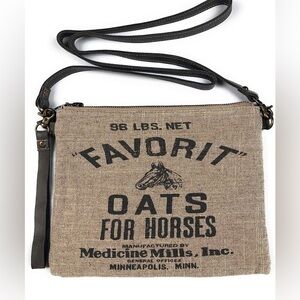 American Glory “FAVORIT” Oats for Horses Crossbody or Wristlet Bag—New With Tags